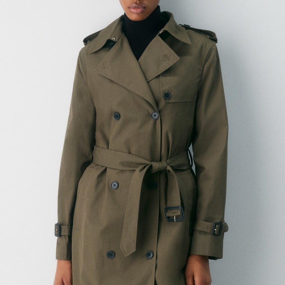 Aritzia The Finch Trench Coat City Twill - Picture 2 of 9